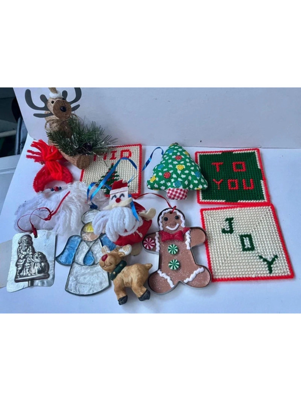 Lot of variety vintage handmade ornaments